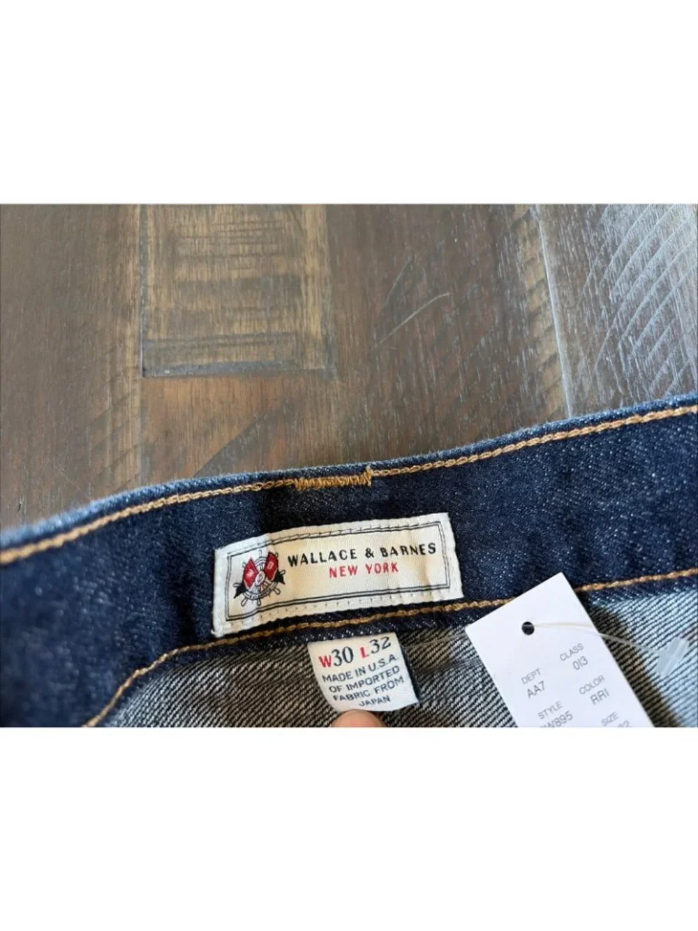 Wallace & Barnes straight-fit jean in Japanese selvedge denim J Crew 30x32 NWT